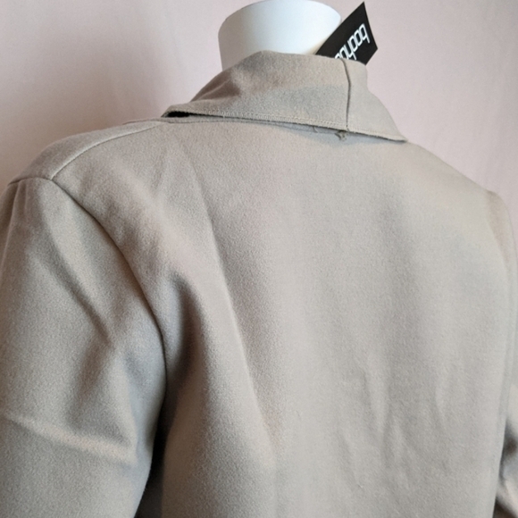 Boohoo Neutral Tan Open Front Classic Jacket size UK 8 - Picture 5 of 7
